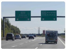raggiungere Danimarca in auto