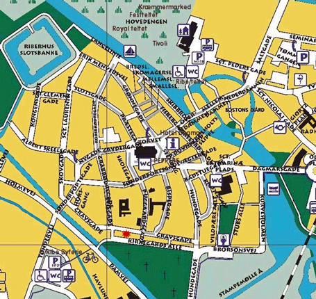 Mappa di Ribe
