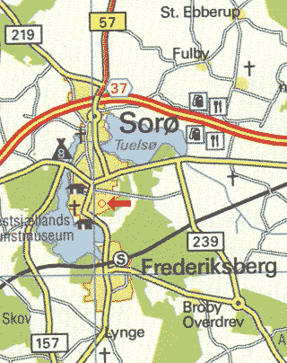 Mappa di Soro - Danimarca